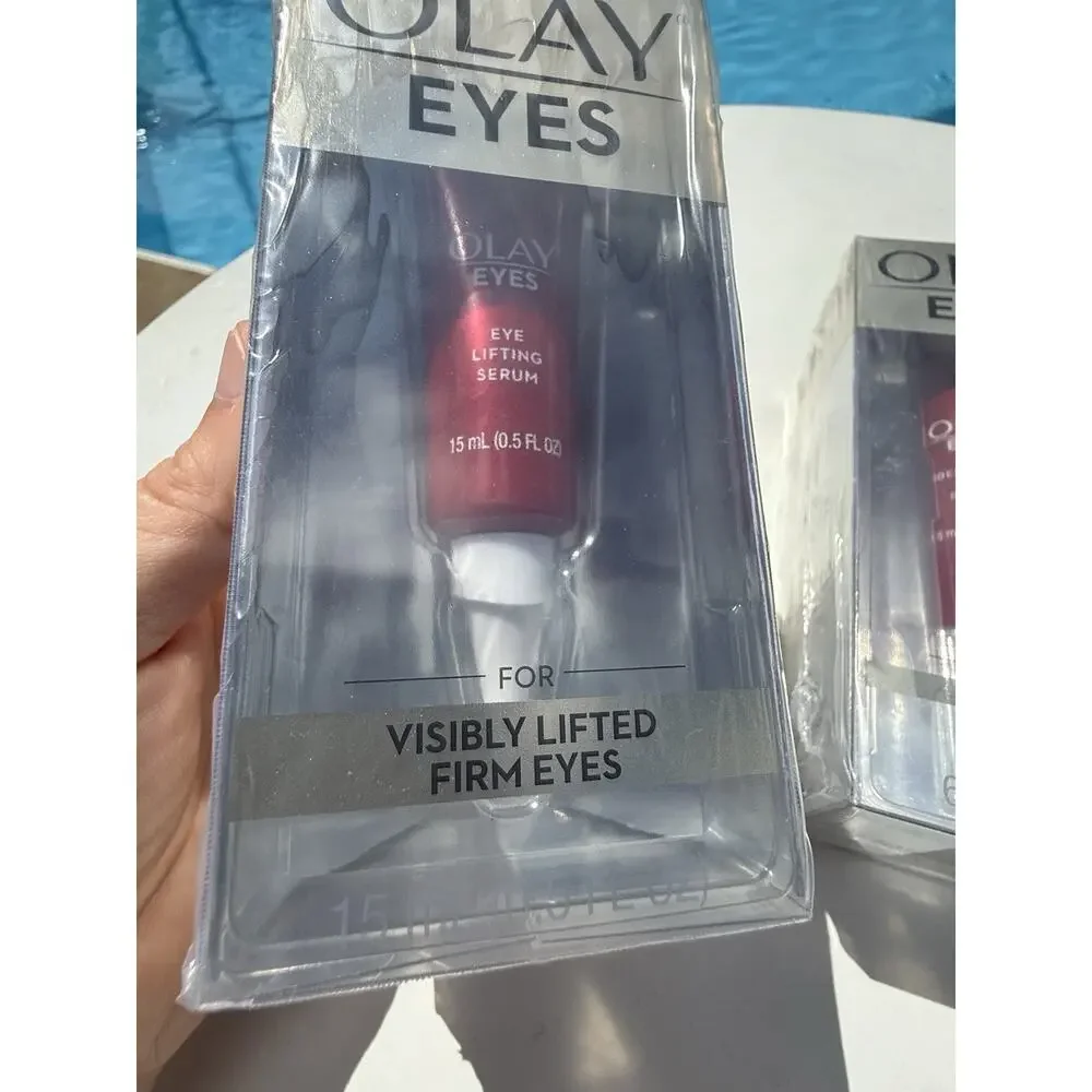 Olay Eyes Eye Lifting Serum 15 mL & Depuffing Eye Roller 6 mL Bundle New Sealed